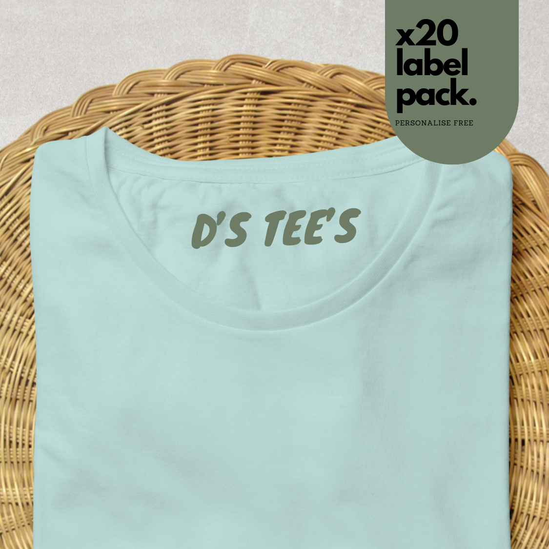 Iron on Labels Pack