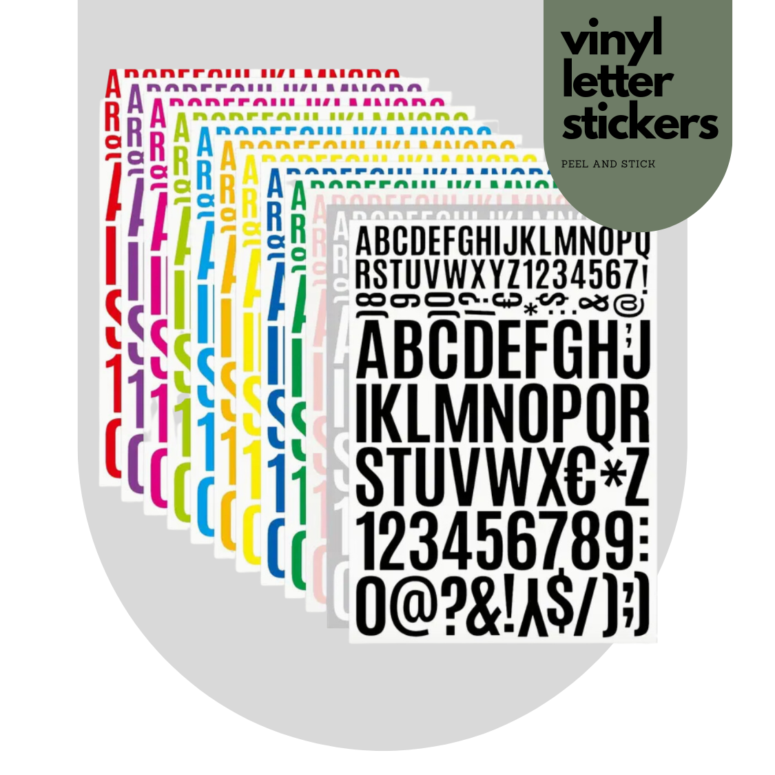 Vinyl Lettering Stickers