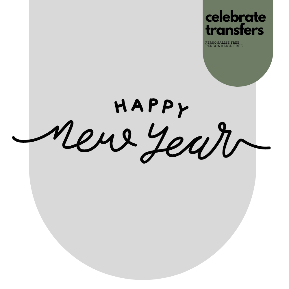 Happy New Year Iron On Transfer