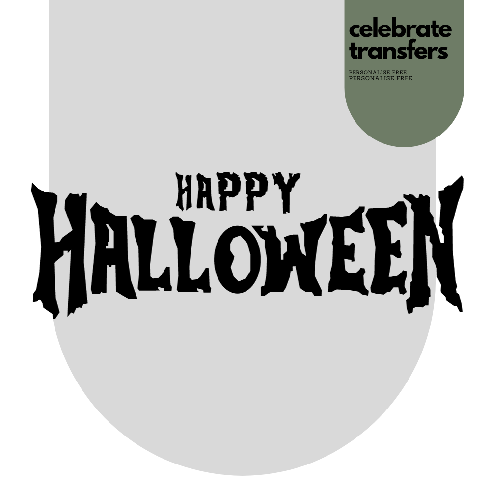 Happy Halloween Iron On Transfer