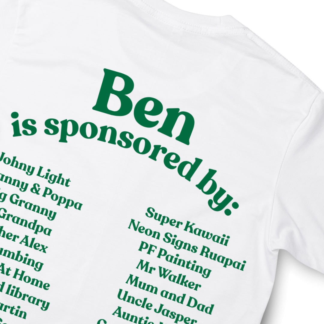 t shirt fundraising nz