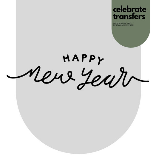 Happy New Year Iron On Transfer