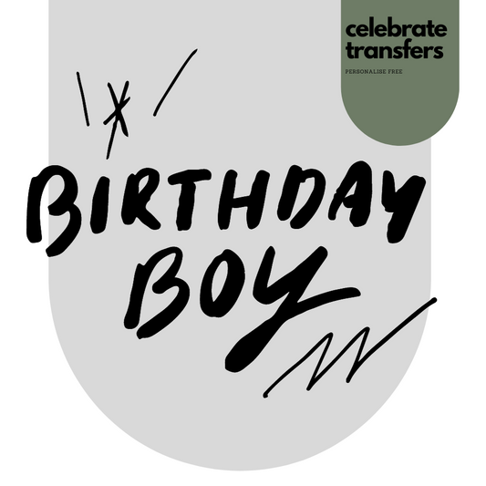 Birthday Boy Iron On Transfer