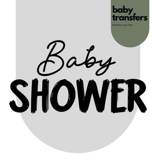 Baby Shower Iron On Transfer