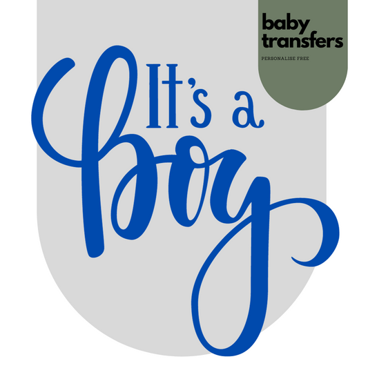 It's A Boy Iron On Transfer