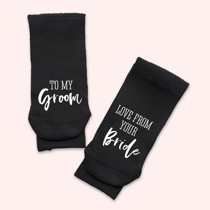 personalised wedding socks